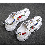 TUINANLE Sneakers Woman Casual Graffiti Vulcanized Shoes