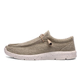Men's Canvas Breathable Loafers Outdoor Light Walking Shoes