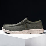 Men's Canvas Breathable Loafers Outdoor Light Walking Shoes