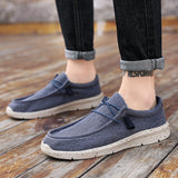 Men's Canvas Breathable Loafers Outdoor Light Walking Shoes