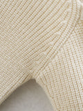 Women Long sleeve heart-neck Slim-fit Tight Knitted sweaters Pullover Tops