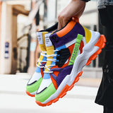 Men Casual High Top Chunky Sneakers Trainers Tendencia