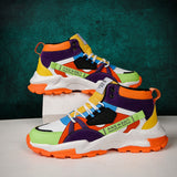 Men Casual High Top Chunky Sneakers Trainers Tendencia