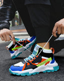 Men Casual High Top Chunky Sneakers Trainers Tendencia