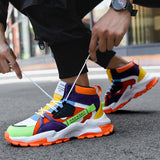 Men Casual High Top Chunky Sneakers Trainers Tendencia