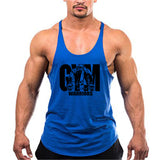 Summer Y Back Gym Stringer Tank Top Men Cotton Clothing Bodybuilding Sleeveless Shirt