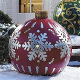 Navidad Christmas Balls Outdoor Atmosphere Pvc Inflatable Toy For Home Christmas Decorations