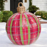 Navidad Christmas Balls Outdoor Atmosphere Pvc Inflatable Toy For Home Christmas Decorations