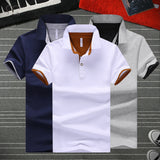 Men's Polo Shirt Cotton Short Sleeve Brands Clothing Jerseys Summer Stand Collar Tops
