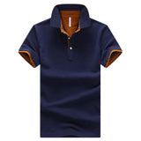 Men's Polo Shirt Cotton Short Sleeve Brands Clothing Jerseys Summer Stand Collar Tops