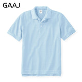 GAAJ 100 Cotton Polo Shirt Men Brand Shirts Short Sleeve