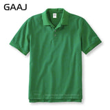 GAAJ 100 Cotton Polo Shirt Men Brand Shirts Short Sleeve