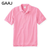 GAAJ 100 Cotton Polo Shirt Men Brand Shirts Short Sleeve