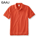 GAAJ 100 Cotton Polo Shirt Men Brand Shirts Short Sleeve
