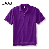 GAAJ 100 Cotton Polo Shirt Men Brand Shirts Short Sleeve