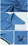 Summer women slim golf polo shirts Short-sleeved Casual Pique cotton embroidery logo
