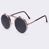VINTAGE STEAMPUNK Sunglasses round Designer