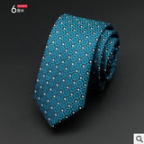 Man Fashion Dot Neckties Corbatas Gravata Jacquard Slim Tie