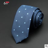 Man Fashion Dot Neckties Corbatas Gravata Jacquard Slim Tie