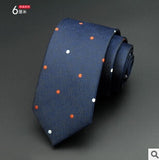 Man Fashion Dot Neckties Corbatas Gravata Jacquard Slim Tie
