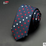 Man Fashion Dot Neckties Corbatas Gravata Jacquard Slim Tie