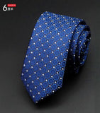 Man Fashion Dot Neckties Corbatas Gravata Jacquard Slim Tie