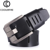Genuine leather belt designer luxury strap vintage pin buckle