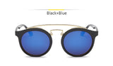 GATSBY Double Bridge Round Sunglasses Women Men Fashion Aviation Mirror Sun glasses