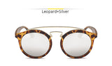 GATSBY Double Bridge Round Sunglasses Women Men Fashion Aviation Mirror Sun glasses