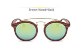 GATSBY Double Bridge Round Sunglasses Women Men Fashion Aviation Mirror Sun glasses