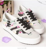 Women Casual Printed Tenis Feminino Lace-Up Sneakers Shoes