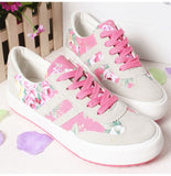 Women Casual Printed Tenis Feminino Lace-Up Sneakers Shoes