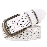 New Fashion Genuine Leather Belt Women Without Drilling Luxury Belt