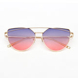 High Quality Vintage Women Sunglasses Metal Frame Cat eye Sun glasses