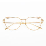 High Quality Vintage Women Sunglasses Metal Frame Cat eye Sun glasses