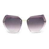 Women Sunglasses Vintage Rimless frame Summer Lens shade glasses
