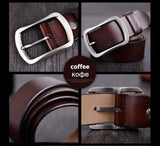 COWATHER cowhide genuine leather belts for men brand Strap