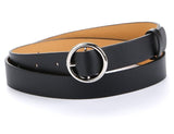 HOT Circle Buckles Belt women fashion students simple casual trousers