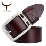 COWATHER cowhide genuine leather belts for men brand Strap