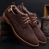 Men's Business Wedding Shoes Fashion Flats Suede Shoes Footwear