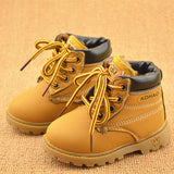 Spring Autumn Winter Children Shoes Girls Boys Plush Fashion Boots