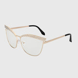 Cat Eye Sunglasses Crystal Diamond Luxury Sun Glasses Women Eyewear