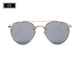 Luxury Brand Designer Mirror Sunglasses Ladies Oculos de sol Feminino