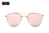Luxury Brand Designer Mirror Sunglasses Ladies Oculos de sol Feminino