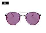 Luxury Brand Designer Mirror Sunglasses Ladies Oculos de sol Feminino