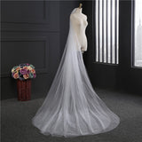 Wedding Accessories 3 Meters 2 Layer Veil White Ivory Simple Bridal