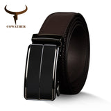 COW genuine leather men's cowhide strap automatic buckle belts