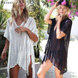 New Beach Cover Up Bikini Summer Up Sexy See-through Beach Dress