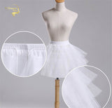 White Black Ballet Petticoat Tulle Ruffle Short Petticoats Lady Girls