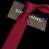 Gravata slim ties for Men stripe 6 cm corbatas hombre 2019